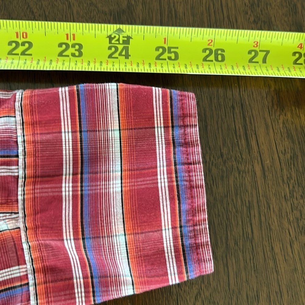 Wrangler 20X Men’s Plaid Button Down Red Shirt Size Large - Picture 11 of 12